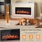Edendirect 36'' Freestanding and Wall Mounted Electric Fireplace, Black, Multi Color Flame EF449B - alternate 4